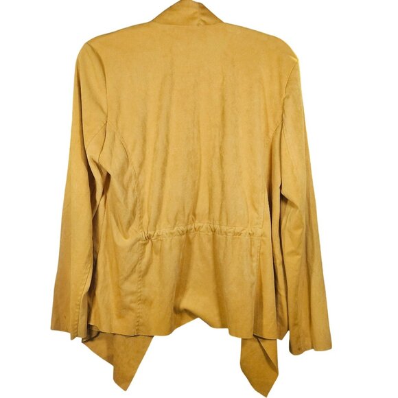 Jules & Leopold Women’s Mustard Drape Jacket XL Utility Workwear Fall Layer - Picture 3 of 12